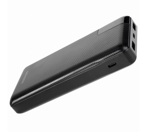 Аккумулятор внешний 20000 mAh SONNEN POWERBANK Q60P БЫСТРАЯ ЗАРЯДКА, 2 USB, литий-полимерный, 263033