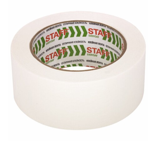 Клейкая лента малярная креппированная 48 мм x 50 м, КОМПЛЕКТ 6 шт., STAFF 