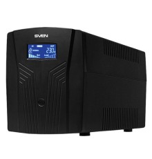 Источник бесперебойного питания SVEN Pro 1500, 1500VA (900W), 3 евророзетки, 2 розетки RJ45, SV-013875