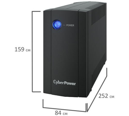 Источник бесперебойного питания CYBERPOWER UTC650E, 650 VA (360 W), 2 евророзетки