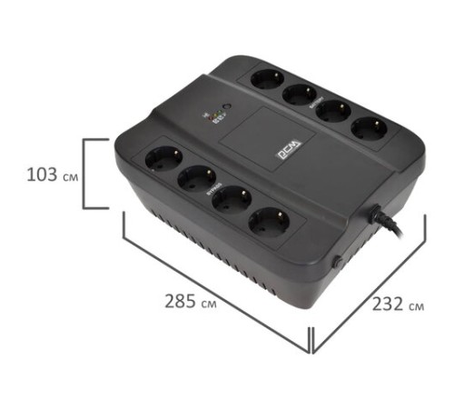 Источник бесперебойного питания POWERCOM Spider SPD-850N, 850 VA (510W), 8 евророзеток, 332715