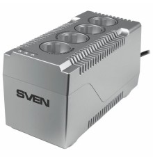 Стабилизатор SVEN VR-F1000, 320 Вт, 184-285 В, 4 евророзетки, SV-018818