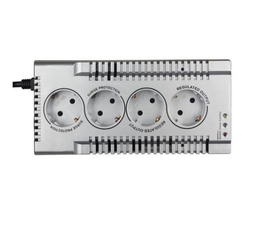 Стабилизатор SVEN VR-F1000, 320 Вт, 184-285 В, 4 евророзетки, SV-018818