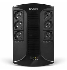 Источник бесперебойного питания SVEN UP-L1000E, 510VA (290 W), 6 евророзеток, SV-016593