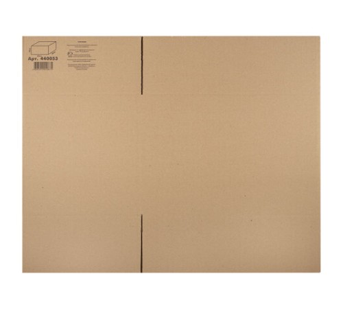 Гофрокороб, длина 600 мм х ширина 400 мм х высота 400 мм, марка Т22, профиль С, FEFCO 0201 / ГОСТ, исполнение А, 440053