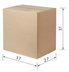 Гофрокороб, длина 370 мм х ширина 270 мм х высота 370 мм, марка Т22, профиль В, FEFCO 0201 / ГОСТ, исполнение А, 440056