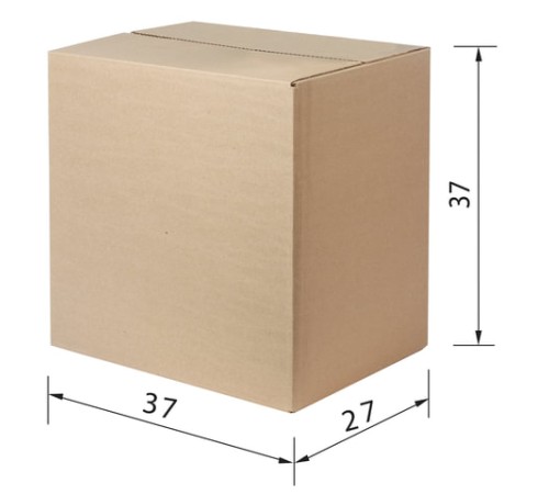 Гофрокороб, длина 370 мм х ширина 270 мм х высота 370 мм, марка Т22, профиль В, FEFCO 0201 / ГОСТ, исполнение А, 440056