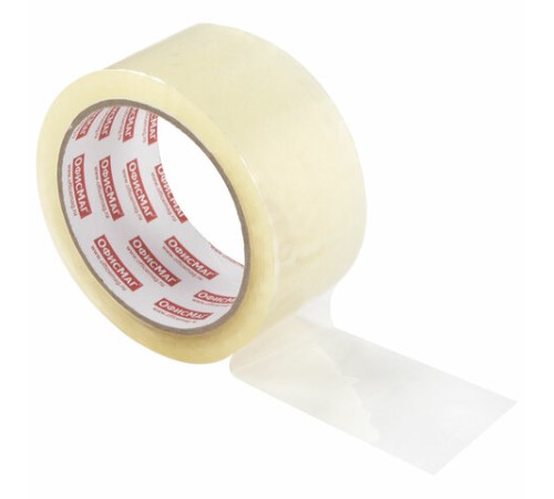 Клейкие ленты упаковочные, 48 мм х 60 м, КОМПЛЕКТ 6 шт., прозрачные, толщина 45 микрон, ОФИСМАГ, 440070