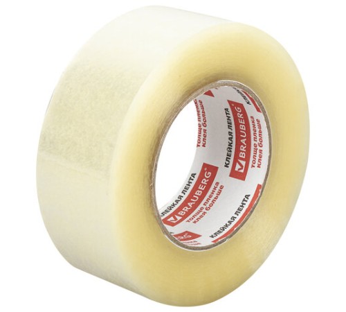 Клейкие ленты упаковочные, 48 мм х 200 м, КОМПЛЕКТ 4 шт., прозрачные, толщина 45 микрон, BRAUBERG, 440078