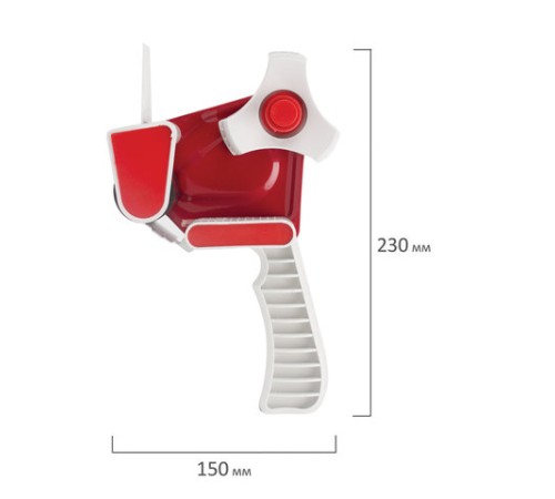 Диспенсер для клейкой упаковочной ленты шириной до 50 мм, пластик, STAFF 