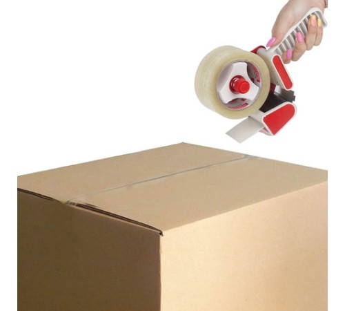 Диспенсер для клейкой упаковочной ленты шириной до 50 мм, пластик, STAFF 