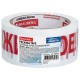 Клейкая лента упаковочная, 48 мм х 66 м, белая, надпись 