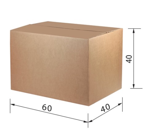 Гофрокороб, длина 600 мм х ширина 400 мм х высота 400 мм, марка Т24, профиль С, FEFCO 0201 / ГОСТ, исполнение А