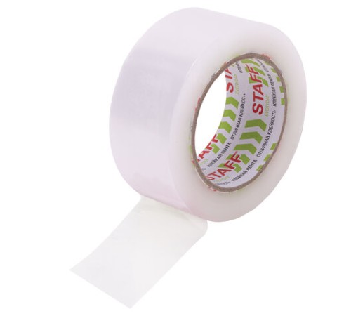 Клейкая лента 48 мм х 150 м упаковочная, прозрачная, толщина 40 микрон, STAFF CLASSIC, 440178