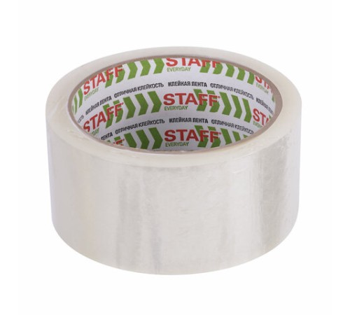 Клейкие ленты упаковочные 48 мм х 66 м, КОМПЛЕКТ 6 шт., прозрачные, 40 микрон, STAFF BIG PACK, 440179