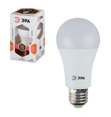 Лампа светодиодная ЭРА STD, 15 (130) Вт, цоколь E27, груша, теплый белый свет, 25000 ч., LED A60-15W-827-E27, Б0020592