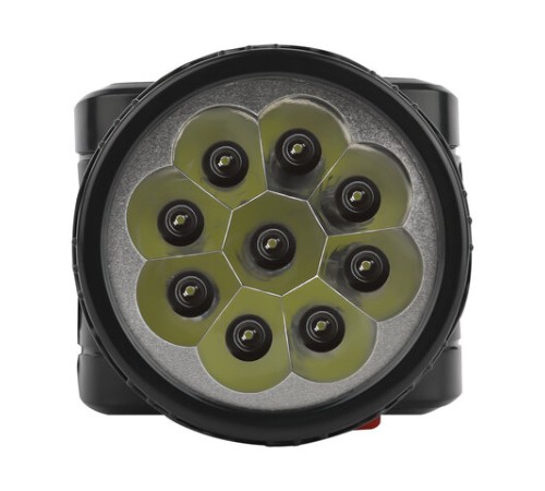 Фонарь налобный аккумуляторный ТРОФИ 9xLED, 2 режима, провод, заряд от сети, TG9