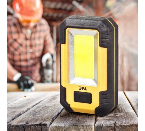 Фонарь аккумуляторный POWERBANK ЭРА 15 Вт COB, 6000 mAh, магнит, крючок, USB-кабель в комплекте, RA-801, Б0027824