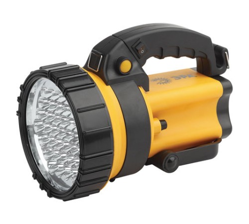 Фонарь-прожектор аккумуляторный ЭРА 37xLED+4xRED, заряд от авто и сети (в комплекте), ремень, PA-603