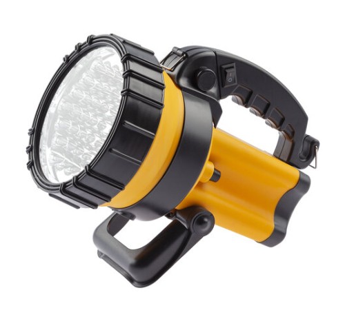 Фонарь-прожектор аккумуляторный ЭРА 37xLED+4xRED, заряд от авто и сети (в комплекте), ремень, PA-603