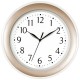 Часы настенные TROYKATIME (TROYKA) 122281201, круг, белые, золотая рамка, 30х30х3,8 см