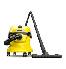 Пылесос хозяйственный KARCHER WD 2 Plus, мусоросборник 12 л, мощность 1000 Вт, желтый, 1.628-000.0