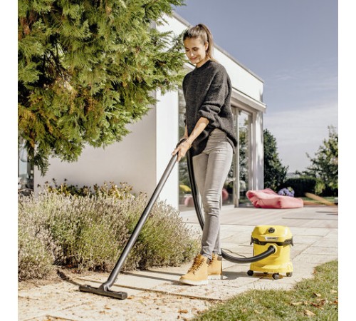 Пылесос хозяйственный KARCHER WD 2 Plus, мусоросборник 12 л, мощность 1000 Вт, желтый, 1.628-000.0