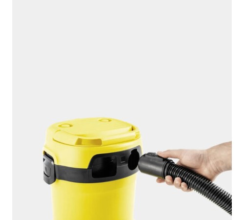 Пылесос хозяйственный KARCHER WD 2 Plus, мусоросборник 12 л, мощность 1000 Вт, желтый, 1.628-000.0
