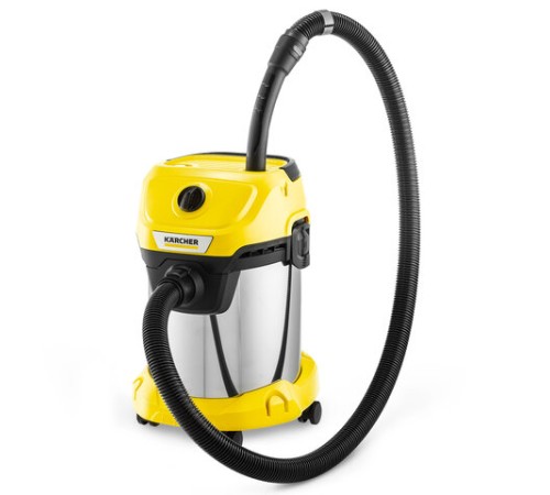 Пылесос хозяйственный KARCHER WD 3 S, мусоросборник 17 л, мощность 1000 Вт, желтый, 1.628-135.0