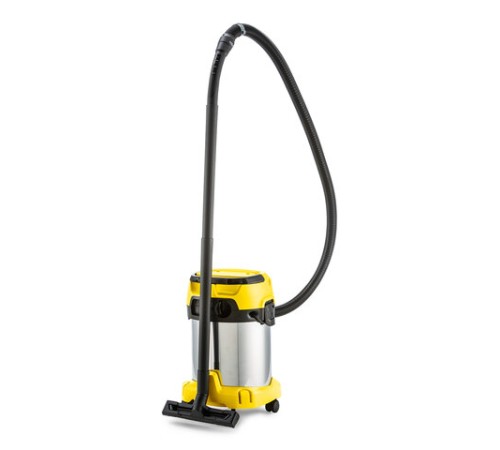 Пылесос хозяйственный KARCHER WD 3 S, мусоросборник 17 л, мощность 1000 Вт, желтый, 1.628-135.0