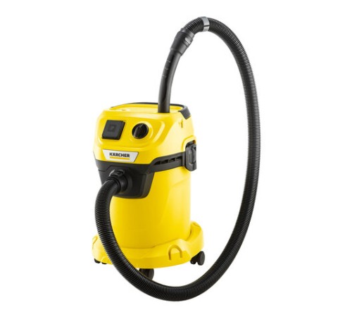 Пылесос хозяйственный KARCHER WD 3 P, мусоросборник 17 л, мощность 1000 Вт, желтый, 1.628-170.0