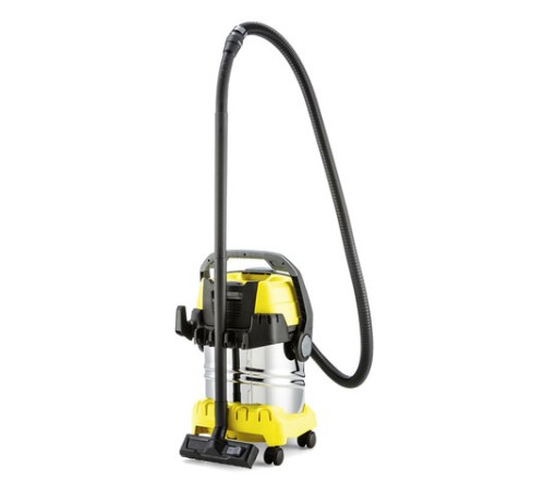Пылесос хозяйственный KARCHER WD 5 S, мусоросборник 25 л, мощность 1100 Вт, желтый, 1.628-350.0