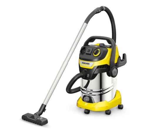 Пылесос хозяйственный KARCHER WD 6 PS, мусоросборник 30 л, мощность 1300 Вт, желтый, 1.628-360.0