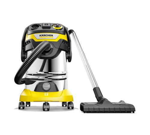 Пылесос хозяйственный KARCHER WD 6 PS, мусоросборник 30 л, мощность 1300 Вт, желтый, 1.628-360.0
