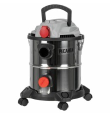 Пылесос хозяйственный РЕСАНТА ПС-1500/20, 1500 Вт, сухая/влажная уборка, сила всасывания 300 Вт, бак 20 л, 75/19/1