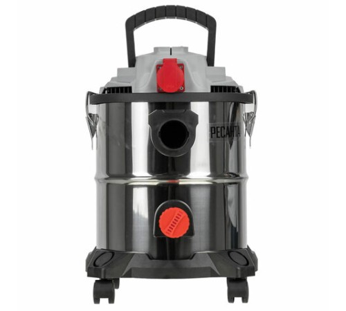 Пылесос хозяйственный РЕСАНТА ПС-1500/20, 1500 Вт, сухая/влажная уборка, сила всасывания 300 Вт, бак 20 л, 75/19/1