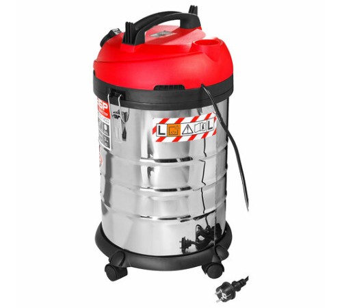 Пылесос хозяйственный ЗУБР ПУ-30-1400, 1400 Вт, сухая/влажная уборка, сила всасывания 300 Вт, бак 30 л, ПУ-30-1400 М3