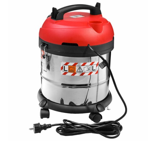 Пылесос хозяйственный ЗУБР ПУ-20-1400, 1400 Вт, сухая/влажная уборка, сила всасывания 300 Вт, бак 20 л, ПУ-20-1400 М3