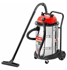 Пылесос хозяйственный ЗУБР ПУ-60-1400, 1400 Вт, сухая/влажная уборка, сила всасывания, ПУ-60-1400 М4