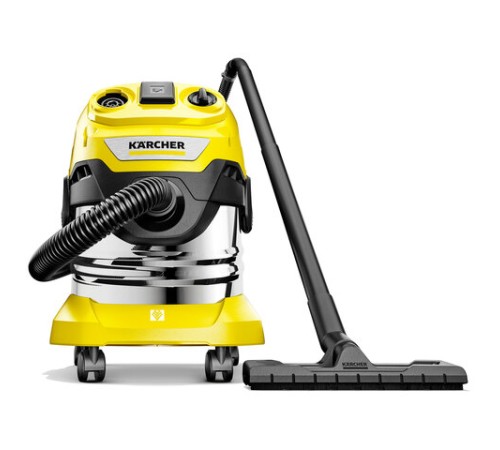 Пылесос хозяйственный KARCHER WD 4 PS, мусоросборник 20 л, мощность 1000 Вт, желтый, 1.628-290.0