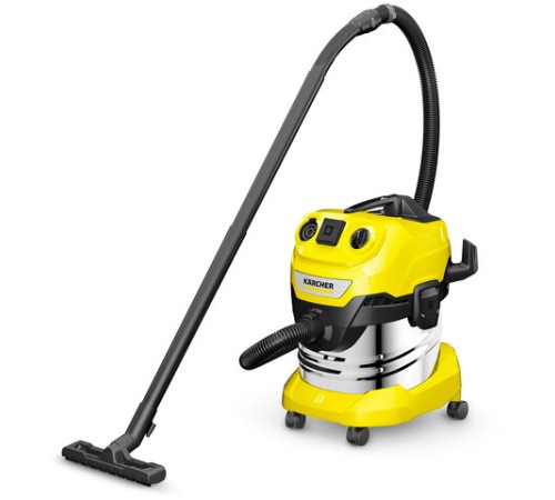 Пылесос хозяйственный KARCHER WD 4 PS, мусоросборник 20 л, мощность 1000 Вт, желтый, 1.628-290.0