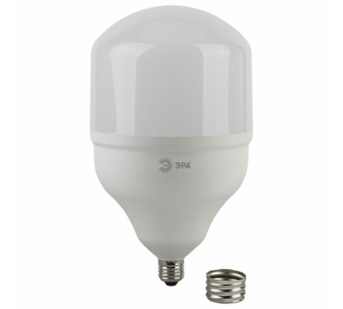 Лампа светодиодная ЭРА STD, 65 (350) Вт, цоколь Е27/Е40, колокол, холодный белый свет, 30000 ч., LEDT16065W6500E27, Б0027924