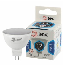 Лампа светодиодная ЭРА STD, 12 (110) Вт, цоколь GU5.3, софит, нейтральный белый свет, 35000 ч., LEDMR1612W840GU5.3, Б0040888