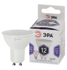 Лампа светодиодная ЭРА STD, 12 (110) Вт, цоколь GU10, софит, холодный белый свет, 35000 ч., LEDMR16-12W-860-GU10, Б0049076