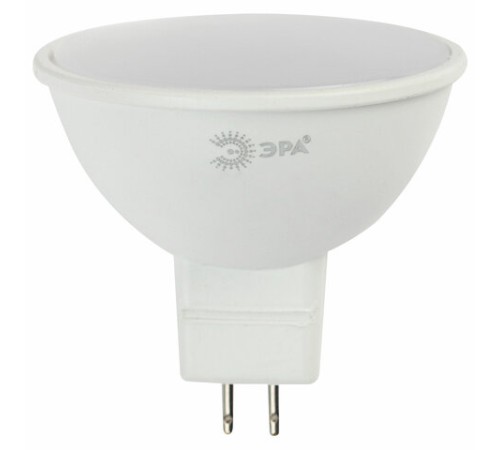 Лампа светодиодная ЭРА STD, 12 (110) Вт, цоколь GU5.3, софит, холодный белый свет, 35000 ч., LED MR1612W860GU5.3, Б0049075
