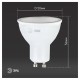 Лампа светодиодная ЭРА STD, 8 (70) Вт, цоколь GU10, софит, нейтральный белый свет, 35000 ч., LEDMR16-8W-840-GU10, Б0036729