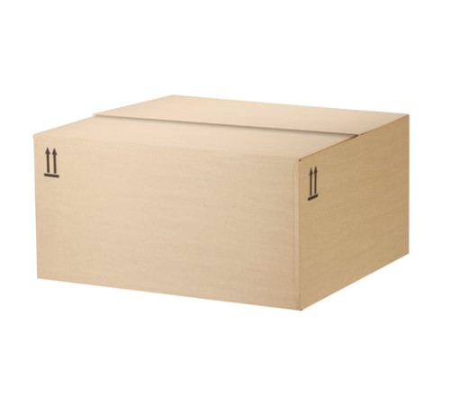 Гофрокороб, длина 500 мм х ширина 370 мм х высота 240 мм, марка Т22, профиль В, FEFCO 0202 / ГОСТ, исполнение Б, 503210