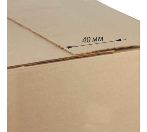 Гофрокороб, длина 500 мм х ширина 370 мм х высота 120 мм, марка Т22, профиль В, FEFCO 0202 / ГОСТ, исполнение Б, 503211