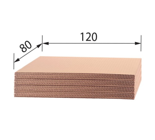 Гофрокартон листовой 1200х800 мм, марка Т22, профиль В, 503213