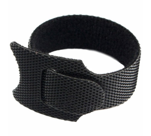 Хомуты-липучки 125x11 мм, на основе ленты Velcro, CABLEXPERT, черные (12 шт.), VT-125x11BK